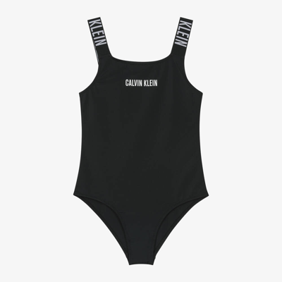 Calvin Klein Kids' Girls Black Swimsuit