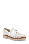 Anne Klein Women's Elia Perf Loafers In White Perforated