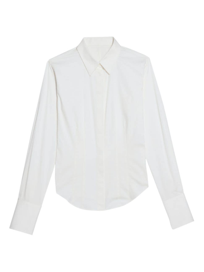 Helmut Lang Fitted Button-front Shirt In White