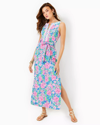 Lilly Pulitzer Gulianna Cotton Maxi Shift Dress In Multi Spring In Your Step