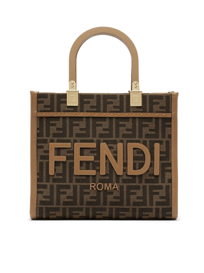 Fendi Sunshine Small Bag In Brown