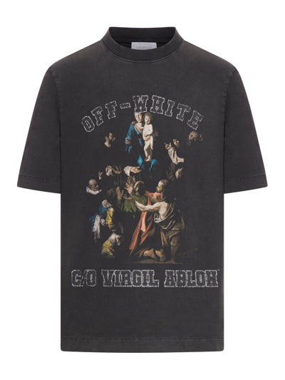 Off-white Mary Skate Cotton T-shirt In Black