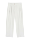 TOTÊME RELAXED TWILL TROUSERS WHITE