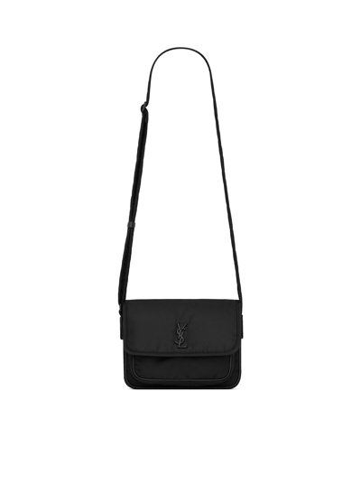 Saint Laurent Small Niki Messenger Bag In Econyl® In Black