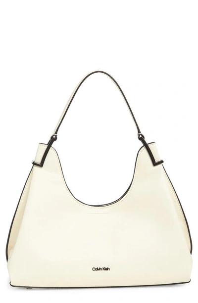 Calvin Klein Falcon Shoulder Bag In Cherub White