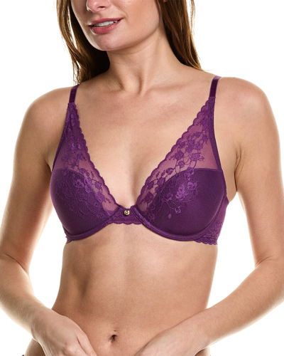 Natori Cherry Blossom Convertible Contour Underwire In Purple