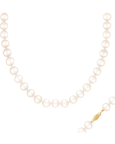 Splendid Pearls 14k 10-11mm Pearl Necklace In Pink
