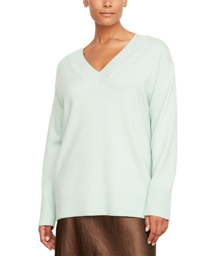 Vince Plus Wide V Wool & Cashmere-blend Tunic In Multi