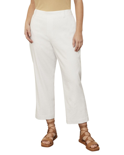 Vince Plus Linen-blend Tapered Pull On Pant