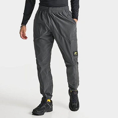 Nike Men's Sportswear Air Max Woven Cargo Pants In Anthracite/black/opti Yellow