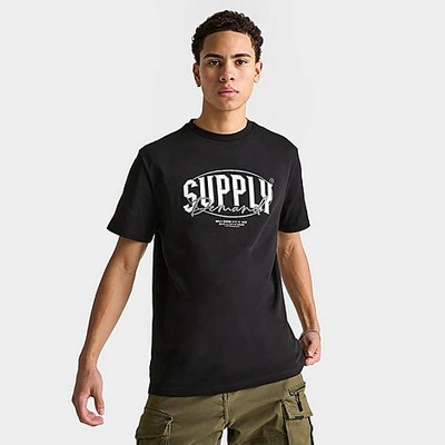 Supply & Demand Junior Boys' Spray Script T-shirt Black / Red