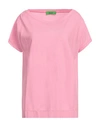 Drumohr Woman T-shirt Pink Size L Cotton
