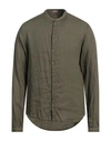 Imperial Man Shirt Military Green Size L Linen
