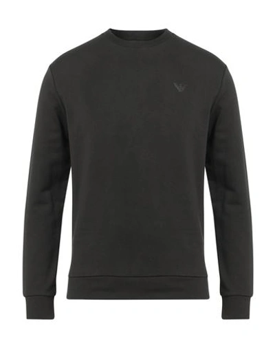 Emporio Armani Man Sweatshirt Steel Grey Size M Cotton, Polyester, Elastane