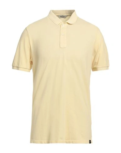 Gran Sasso Man Polo Shirt Light Yellow Size 44 Cotton