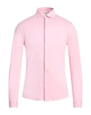 Filippo De Laurentiis Man Shirt Pink Size 46 Cotton