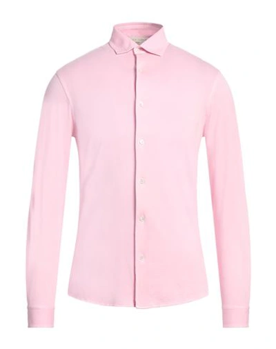 Filippo De Laurentiis Man Shirt Pink Size 46 Cotton
