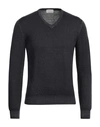 Gran Sasso Man Sweater Black Size 36 Virgin Wool