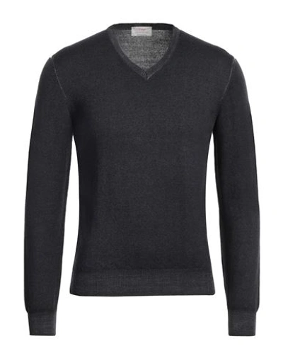 Gran Sasso Man Sweater Black Size 36 Virgin Wool