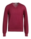 Gran Sasso Man Sweater Magenta Size 40 Virgin Wool