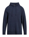 Rossopuro Man Sweater Navy Blue Size 4 Wool, Cashmere