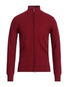 Cashmere Company Man Cardigan Brick Red Size 38 Cashmere, Wool