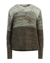 Roberto Collina Woman Sweater Military Green Size M Baby Alpaca Wool, Nylon, Wool