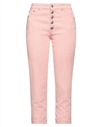 Dondup Woman Denim Pants Light Pink Size 27 Cotton, Elastomultiester, Elastane
