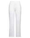 Majestic Filatures Woman Pants White Size 3 Linen, Elastane