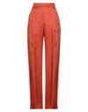 Max Mara Woman Pants Rust Size 4 Silk In Red