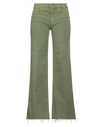 MOTHER MOTHER WOMAN JEANS MILITARY GREEN SIZE 24 COTTON, LYOCELL, ELASTANE