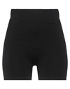 Rick Owens Woman Shorts & Bermuda Shorts Black Size L Polyamide, Elastane