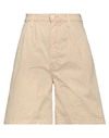 Mother Woman Shorts & Bermuda Shorts Ivory Size 24 Cotton, Elastane In White