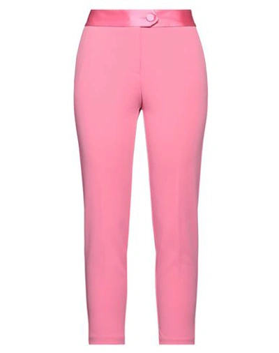 Imperial Woman Pants Fuchsia Size S Polyester, Elastane In Pink
