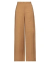 Pinko Woman Pants Brown Size 12 Viscose, Linen
