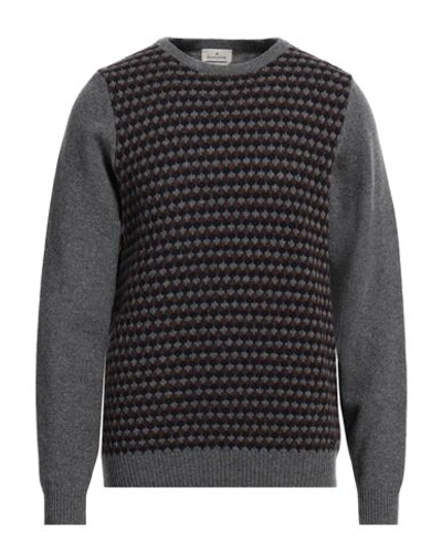 Brooksfield Man Sweater Grey Size 42 Wool, Polyamide