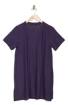 Eileen Fisher Crewneck Tunic Top In Pansy