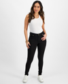 Inc International Concepts Petite Skinny-leg Denim Jeans, Created For Macy's In Deep Black