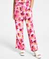 BAR III WOMEN'S FLORAL-PRINT WIDE-LEG PANTS, CREATED FOR MACY'S