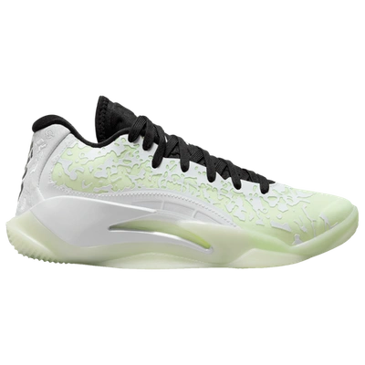 Jordan Nike Zion 3 Big Kids' Basketball Shoes In White/white/black