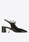 MALONE SOULIERS ALESSA 45 NAPPA LEATHER SLINGBACK PUMPS
