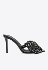 GIUSEPPE ZANOTTI ALEXANDRINE INTRIIGO 90 BOW-APPLIQUÉ MULES