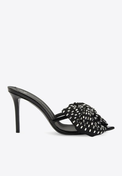 Giuseppe Zanotti Intrigo Alexandrine 90 Sandal In Black