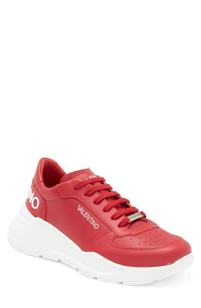 Valentino By Mario Valentino Thor Sneaker In Red