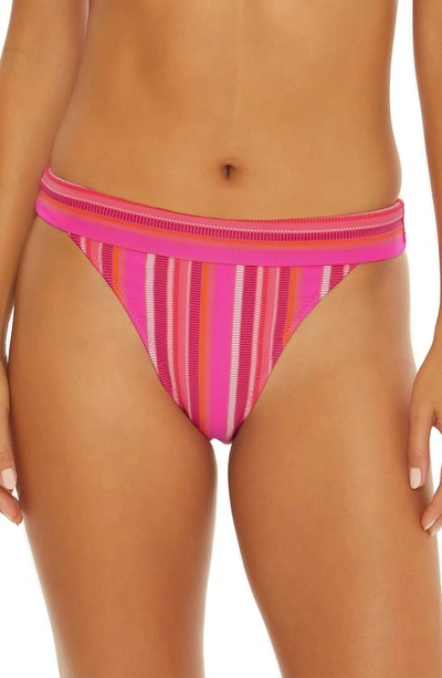 Trina Turk Mari High Waist Bikini Bottoms In Pink