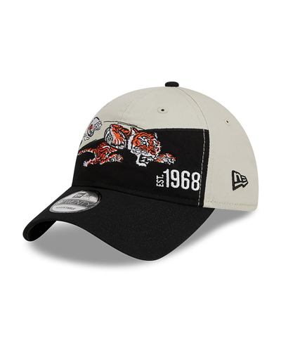 New Era Men's  Cream, Black Cincinnati Bengals 2023 Sideline Historic 9twenty Adjustable Hat In Cream,black