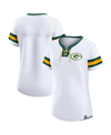 FANATICS WOMEN'S FANATICS WHITE GREEN BAY PACKERS SUNDAY BEST LACE-UP T-SHIRT