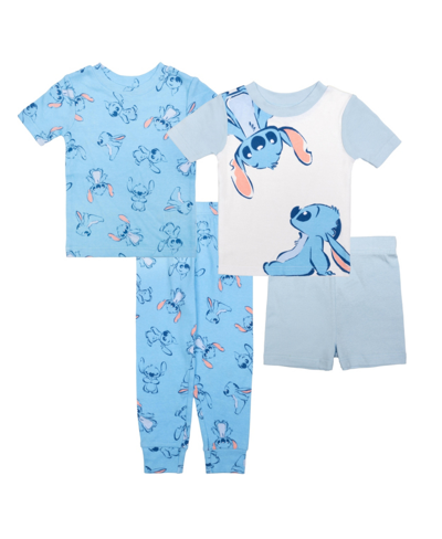 Lilo Stitch Kids' Toddler Girls Cotton For Pajama, 4 Piece Set In Assorted
