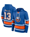 Fanatics Branded Mathew Barzal Royal New York Islanders Name & Number Lace-up Pullover Hoodie In Royal