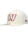 New Era Cream Washington Commanders Chrome Color Dim 59fifty Fitted Hat In Cream